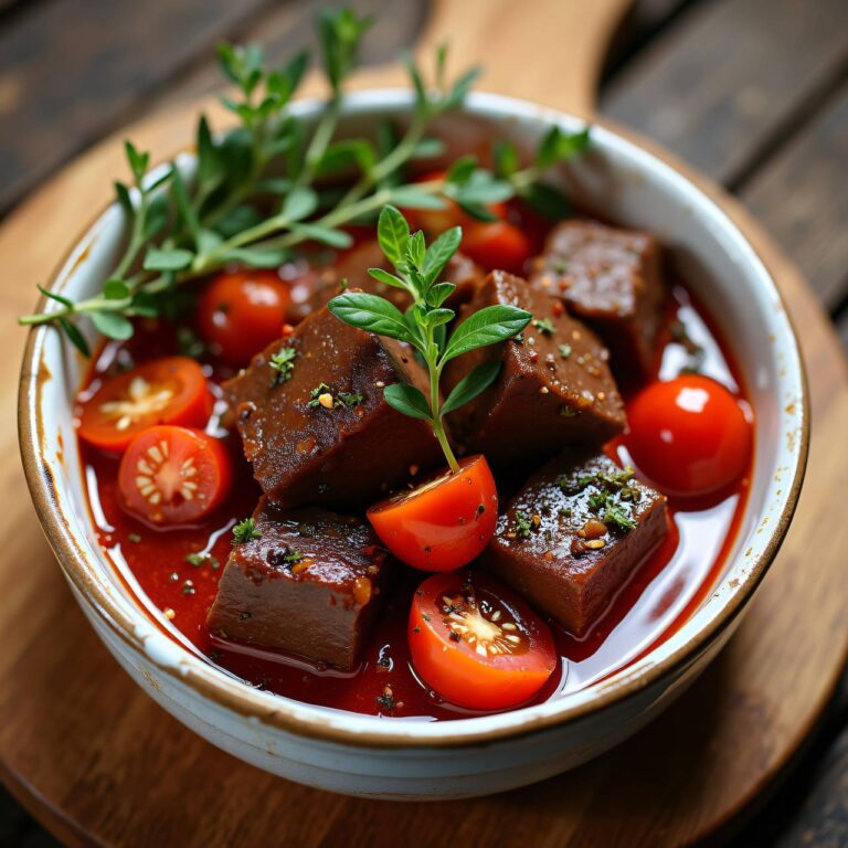 Stifado (Rindfleisch in Rotwein) Rezept