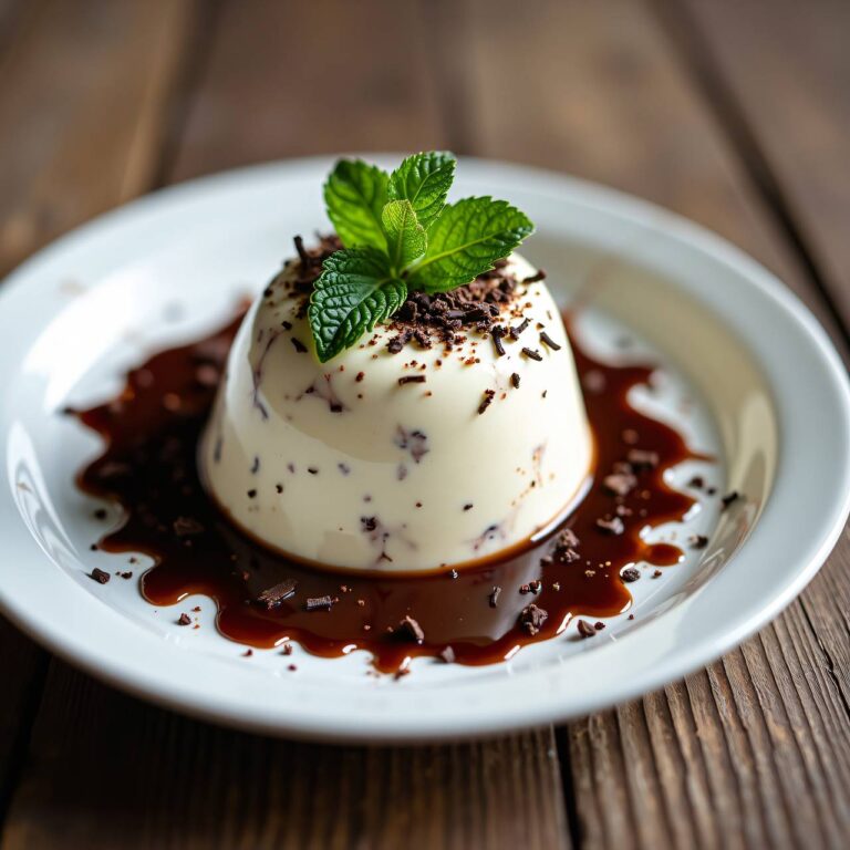 Stracciatella-Mousse mit Schokoladensauce Rezept