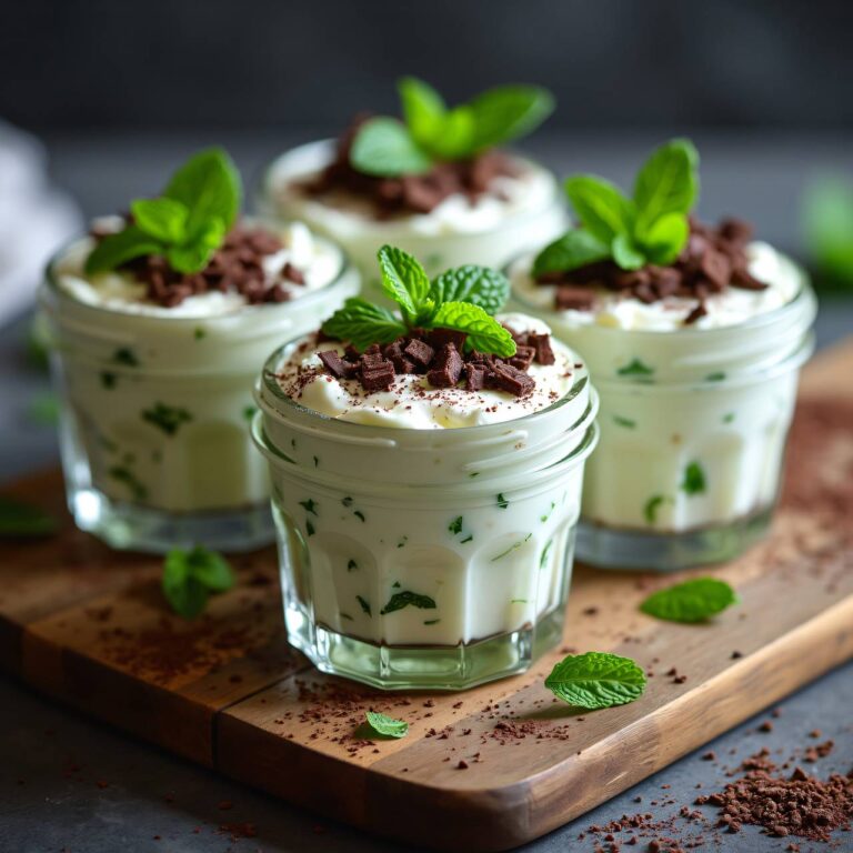 Stracciatella-Pfefferminz-Quarkcrème Rezept
