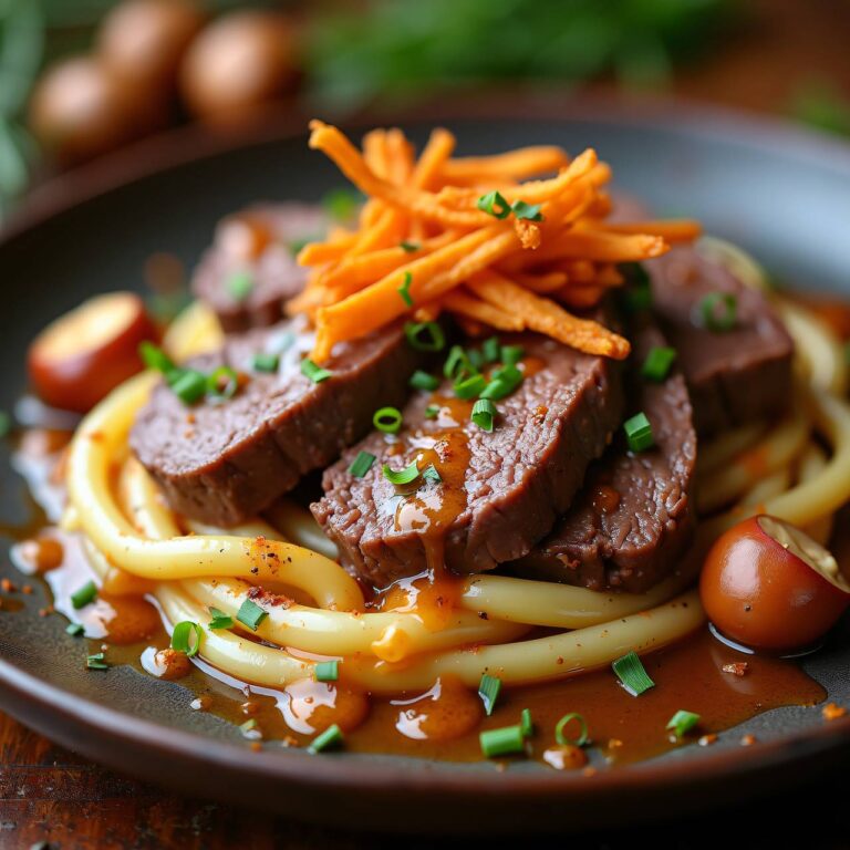 Stroganoff mit Kastanien Rezept
