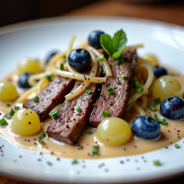 Stroganoff mit Trauben Rezept