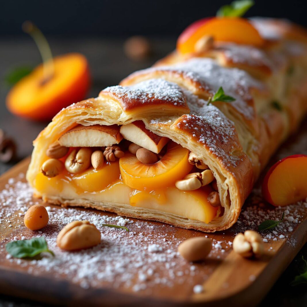 Südtiroler Apfel- oder Aprikosenstrudel Rezept Südtiroler Apfel- oder Aprikosenstrudel Rezept