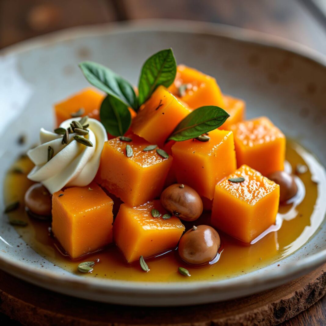 Süss-würziger Kürbis mit Sahne Rezept Süss-würziger Kürbis mit Sahne Rezept