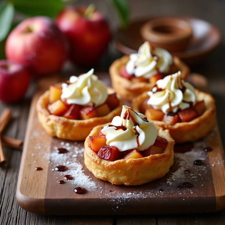 Süsse Apfel-Quark-Blätterteig-Pastete Rezept
