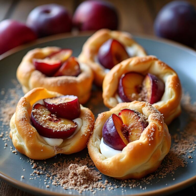 Süsse Zwetschgen-Quark-Blätterteig-Pastete Rezept