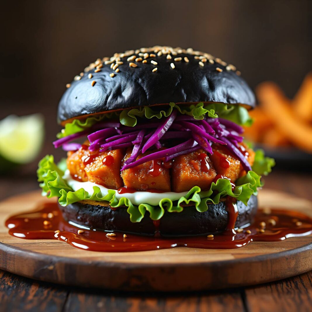 Süsskartoffel-BBQ-Burger Rezept Süsskartoffel-BBQ-Burger Rezept