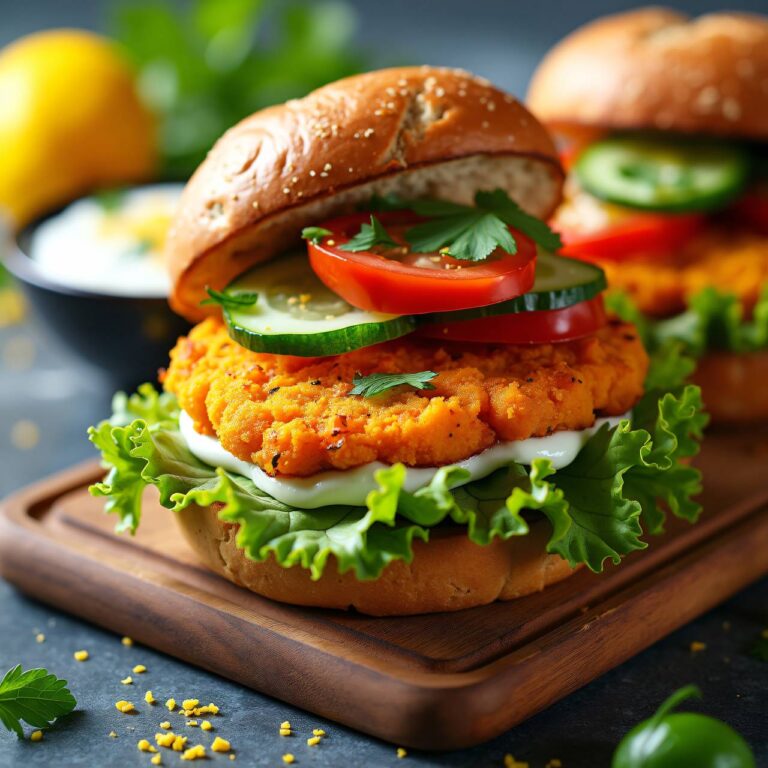Süsskartoffel-Gemüse-Sandwiches Rezept