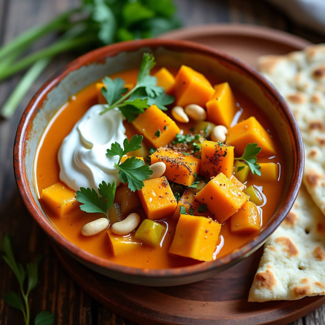 Süsskartoffelcurry mit Kichererbsen Rezept Süsskartoffelcurry mit Kichererbsen Rezept