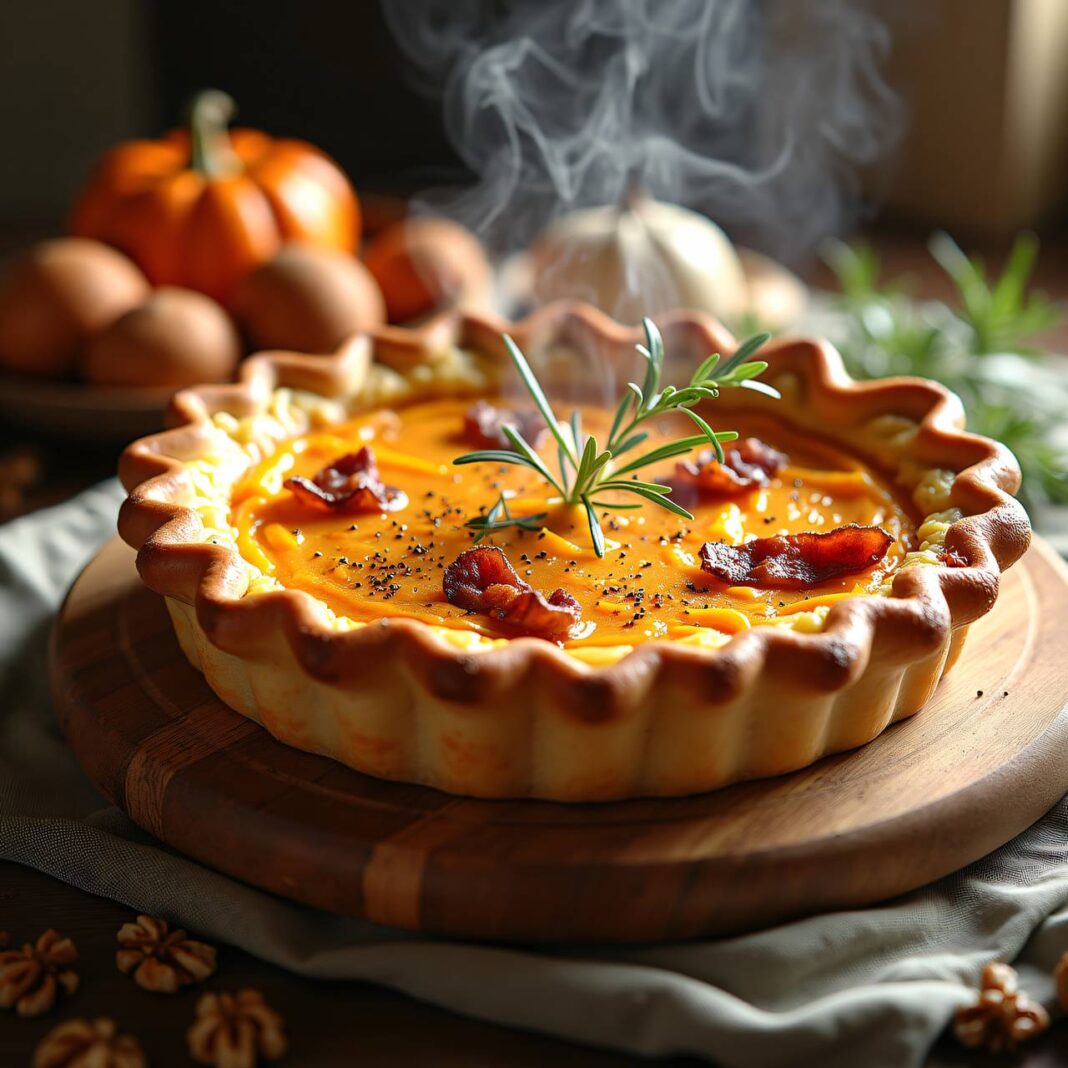 Süsskartoffelkuchen mit Speck Rezept Süsskartoffelkuchen mit Speck Rezept