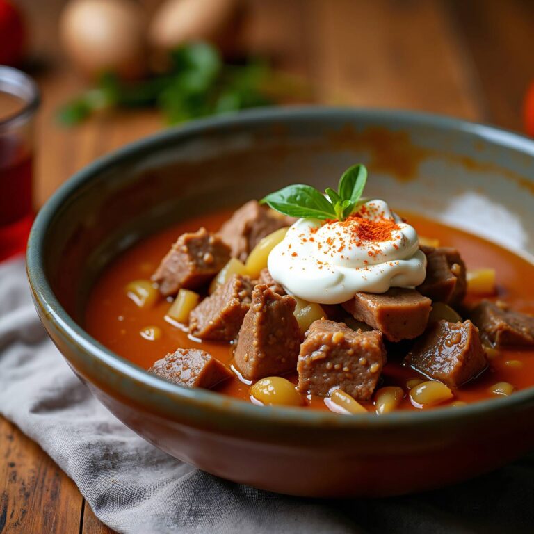 Szegediner Gulasch (Low Carb) Rezept