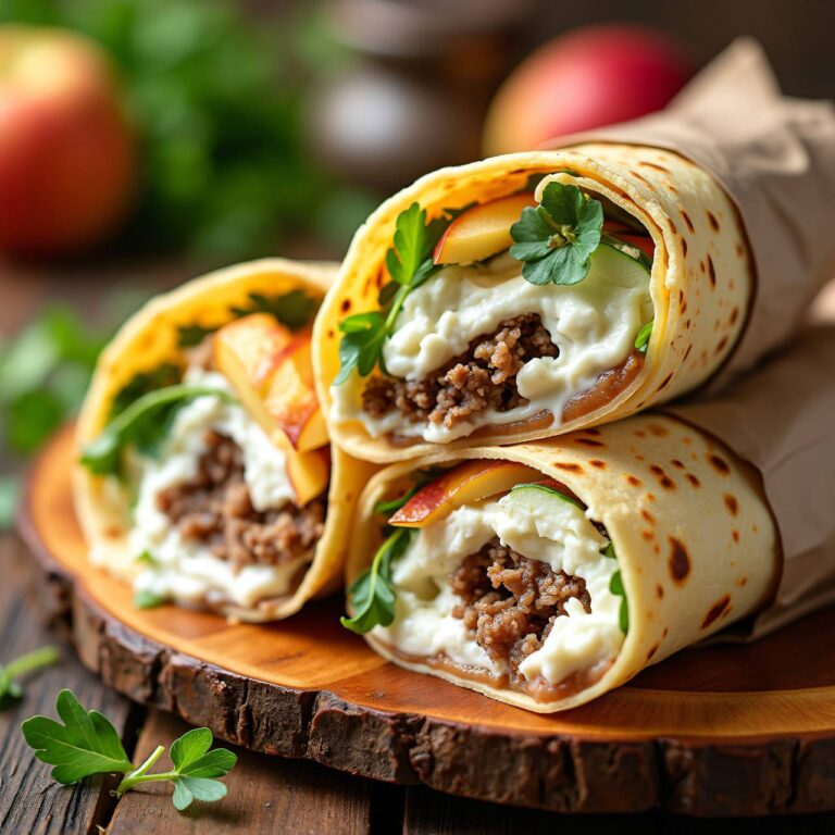 Tafelspitz-Apfel-Wraps Rezept