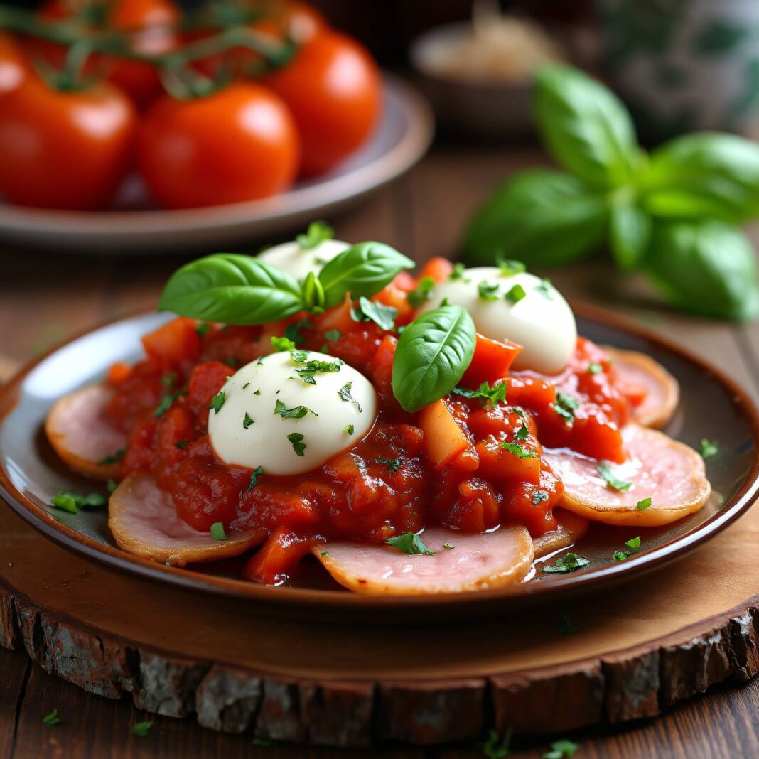 Tafelspitz mit Tomatensauce und Mozzarella Rezept Tafelspitz mit Tomatensauce und Mozzarella Rezept