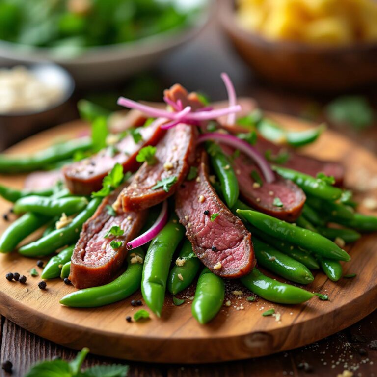 Tafelspitzsalat mit Bohnen Rezept