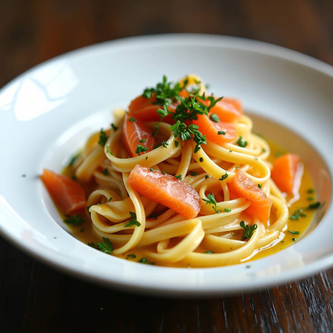 Tagliatelle mit Lachs Rezept Tagliatelle mit Lachs Rezept