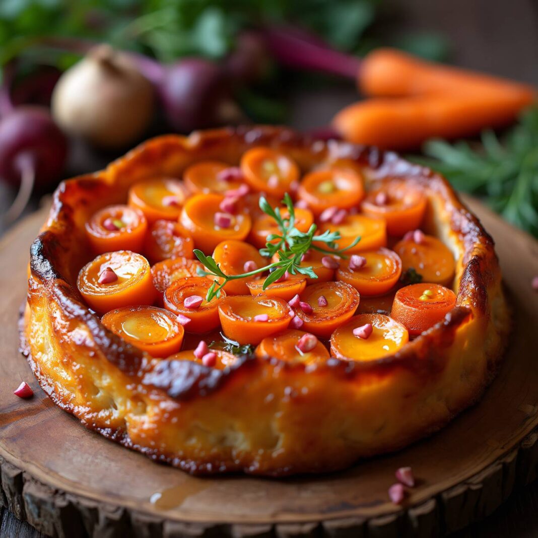 Tarte Tatin mit Karotten und Käse Rezept Tarte Tatin mit Karotten und Käse Rezept