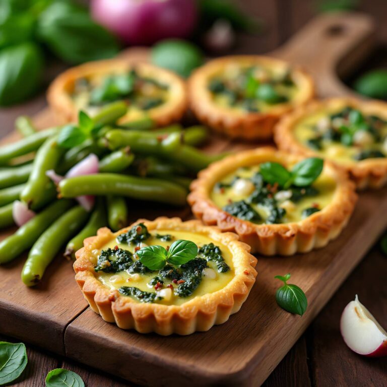 Tartelettes mit Bohnensalat Rezept