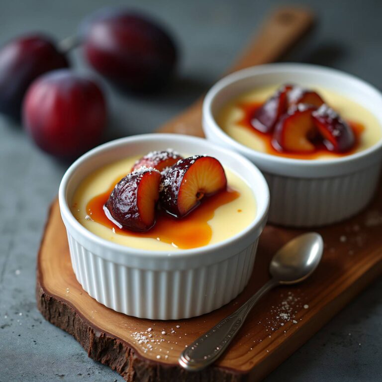 Tee-Creme mit Pflaumen Rezept