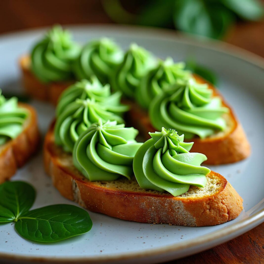Toast mit Spinat-Mousse Rezept Toast mit Spinat-Mousse Rezept