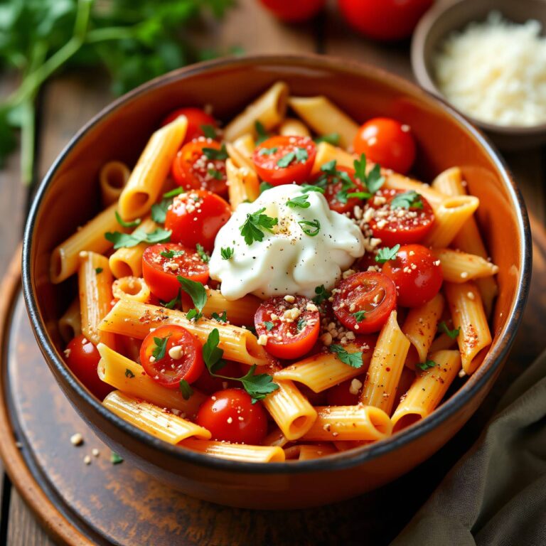 Tomaten-Frischkäse-Pasta Rezept