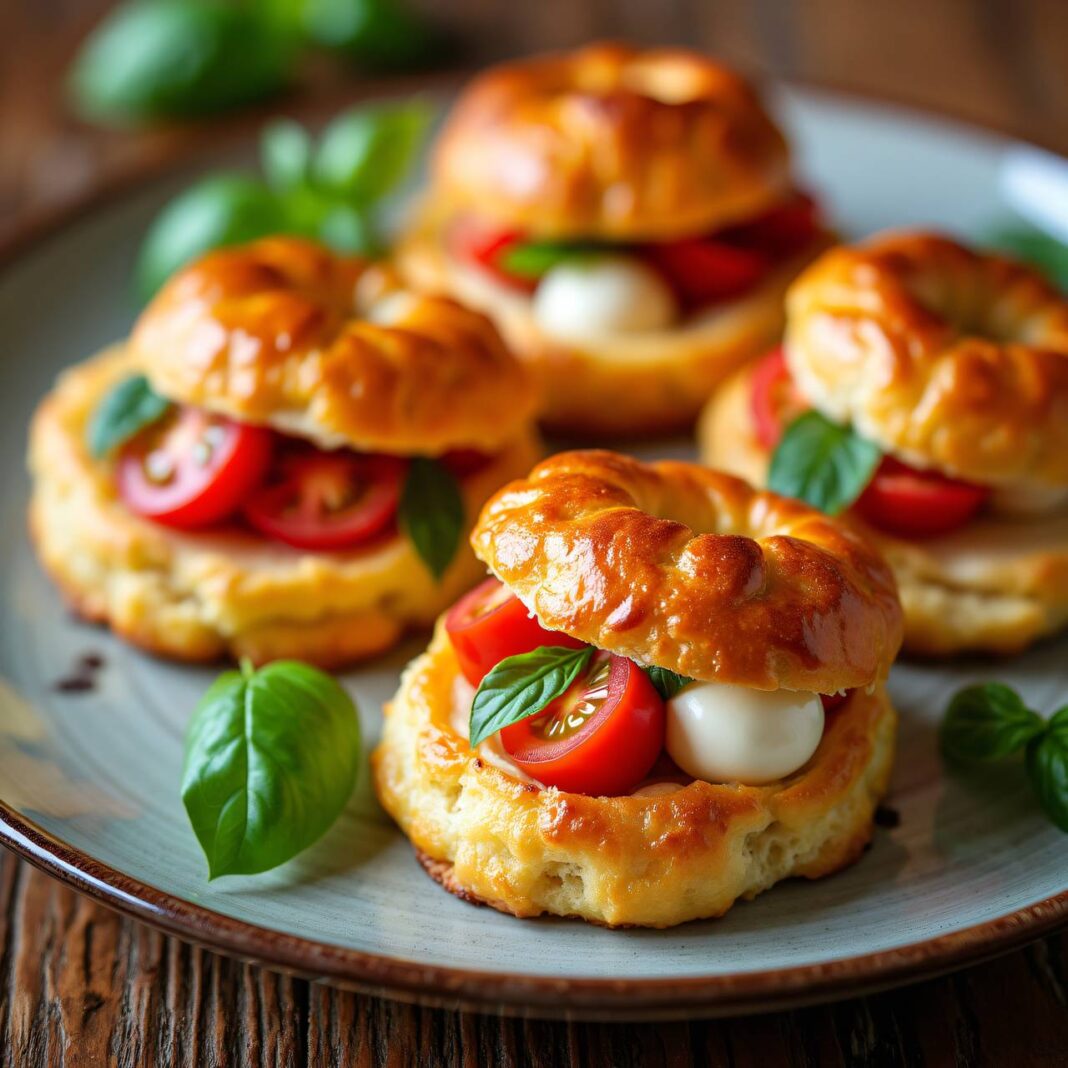 Tomaten-Mozzarella-Teigtaschen Rezept Tomaten-Mozzarella-Teigtaschen Rezept