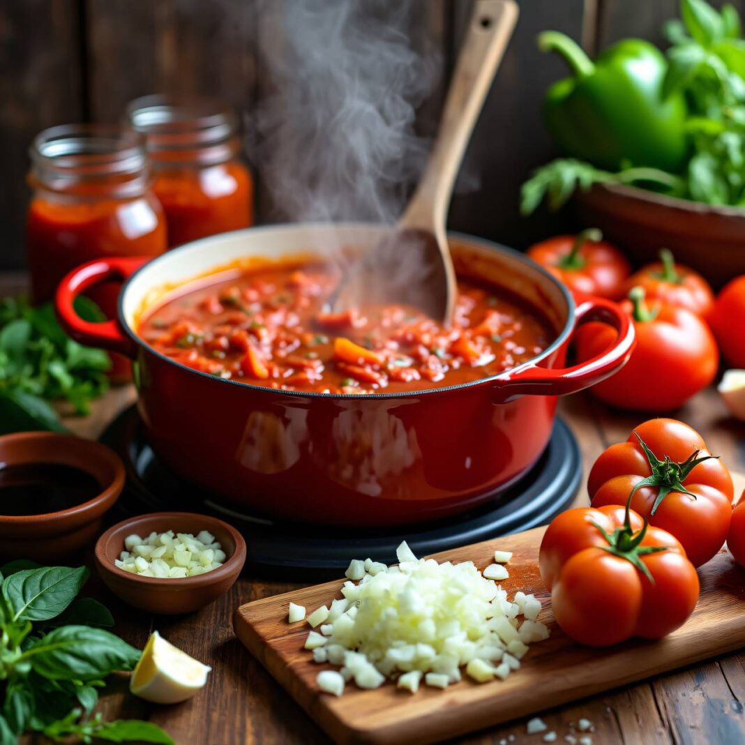 Tomaten-Paprika-Sauce Rezept Tomaten-Paprika-Sauce Rezept