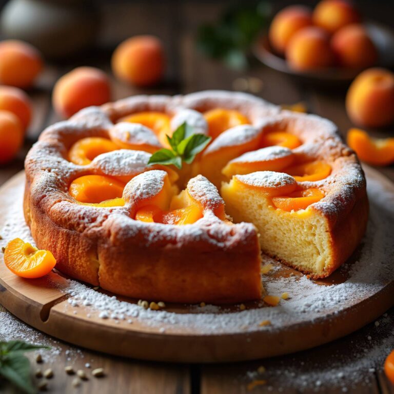 Torta di latte mit Aprikosen Rezept