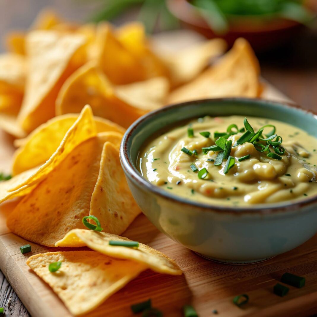 Tortilla-Chips mit Käsedressing Rezept Tortilla-Chips mit Käsedressing Rezept