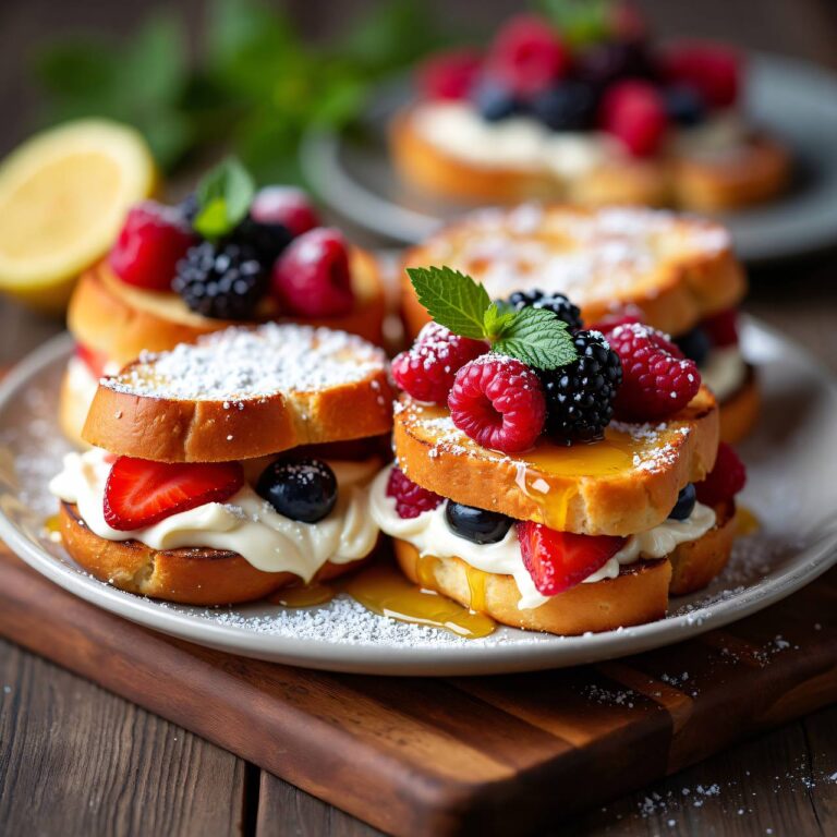 Tramezzini mit Ricotta-Beeren-Füllung Rezept