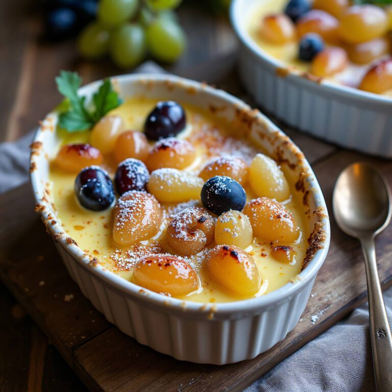 Trauben-Champagner-Gratin Rezept