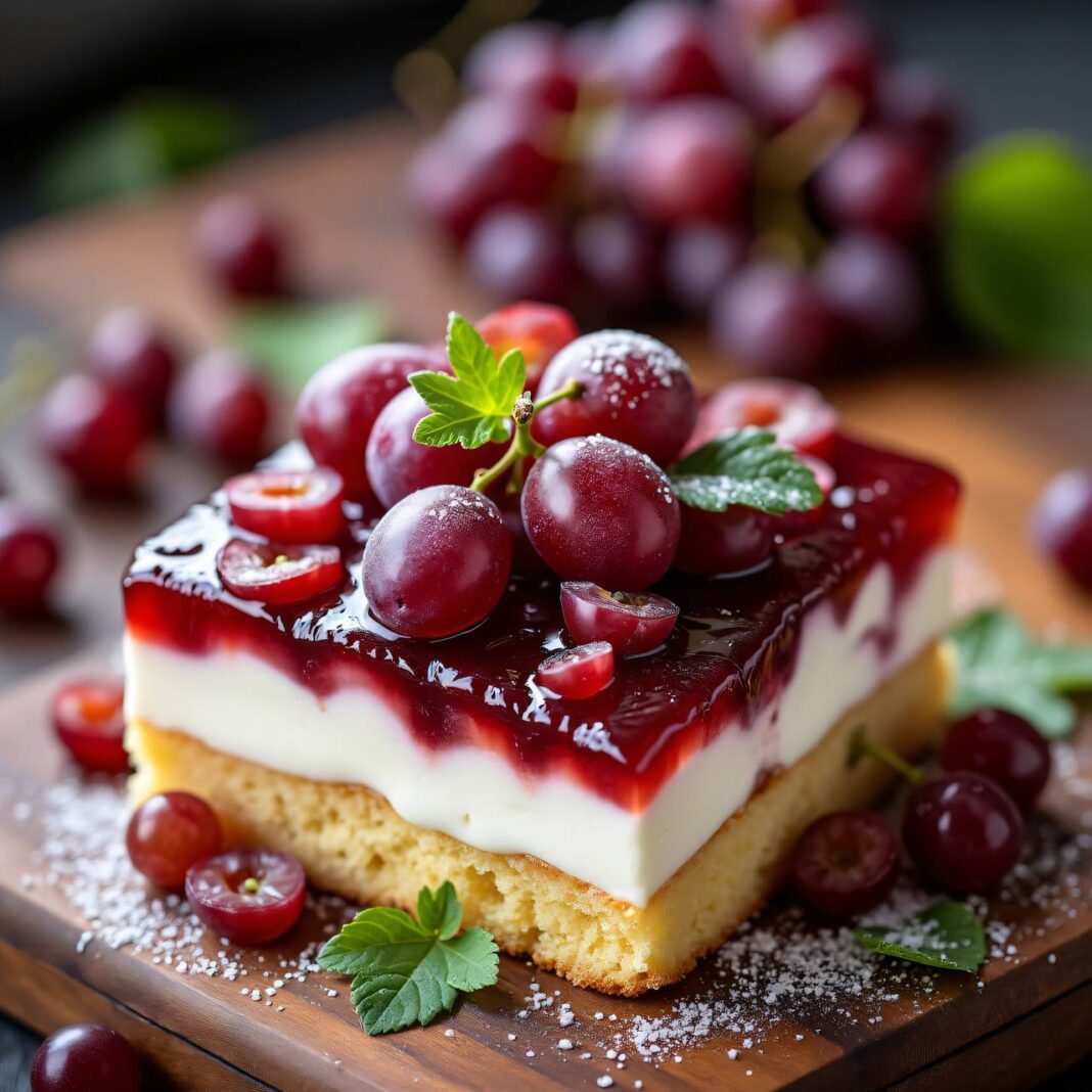 Trauben-Quark-Schnitten Rezept Trauben-Quark-Schnitten Rezept