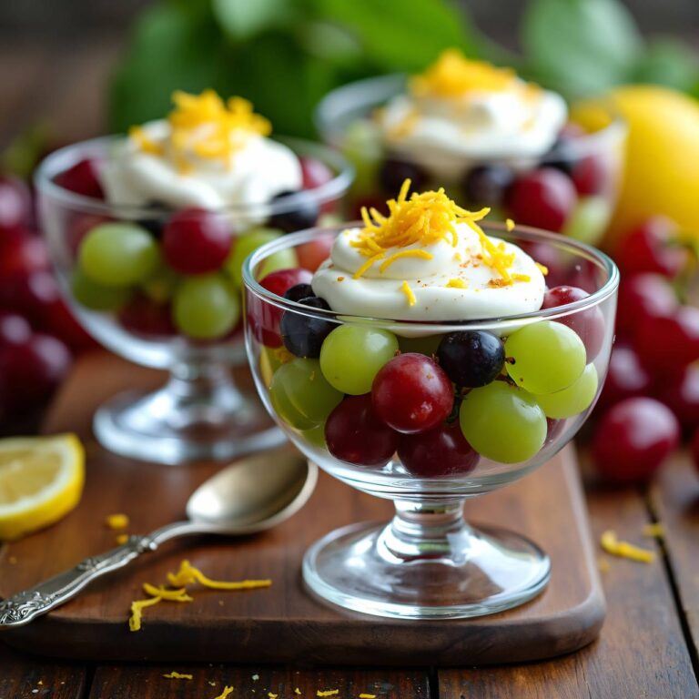 Traubensalat mit Zimtquark Rezept