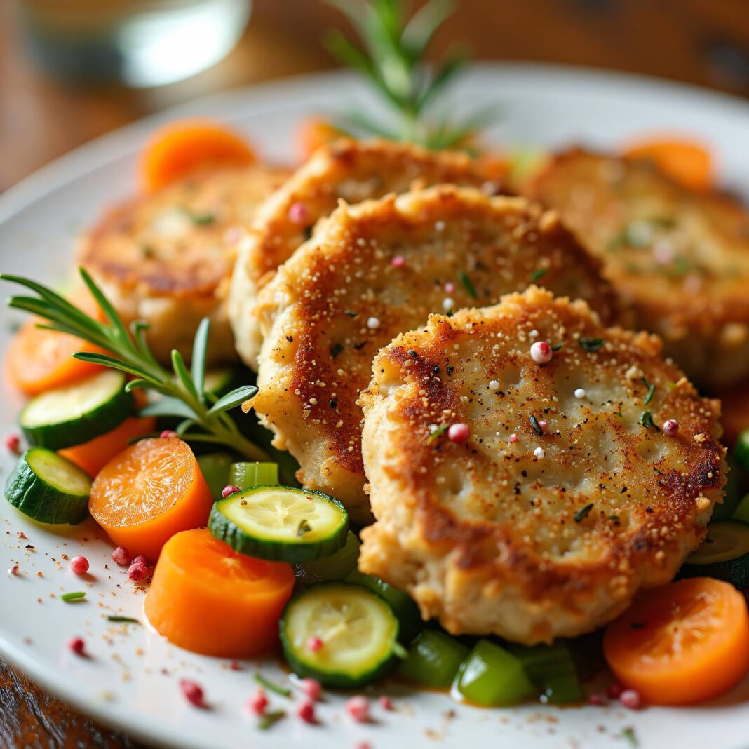 Truthahnschnitzel auf Gemüsebett Rezept Truthahnschnitzel auf Gemüsebett Rezept