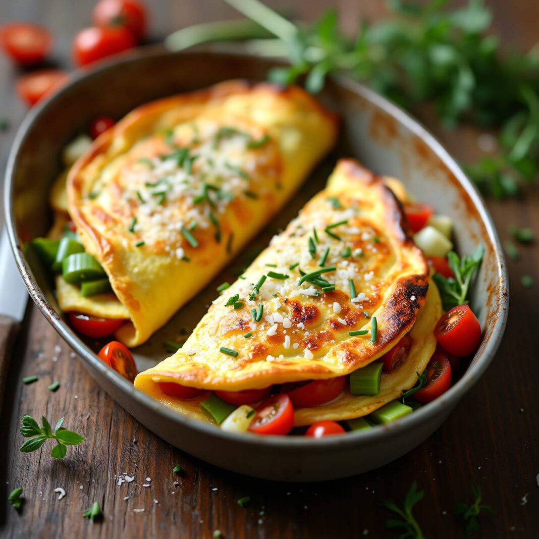 Überbackene gefüllte Omeletten Rezept Überbackene gefüllte Omeletten Rezept