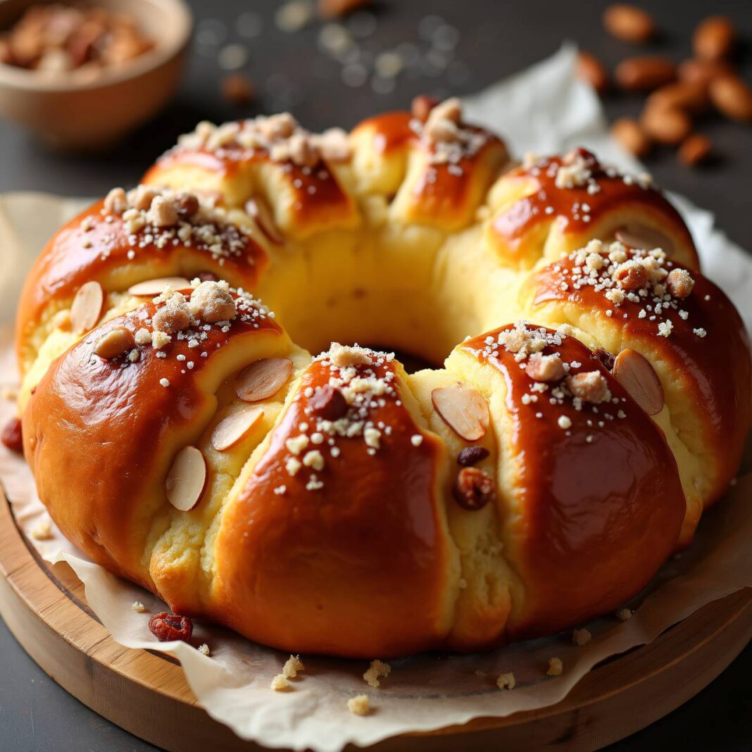 Unter dem Dreikönigskuchen Rezept Unter dem Dreikönigskuchen Rezept