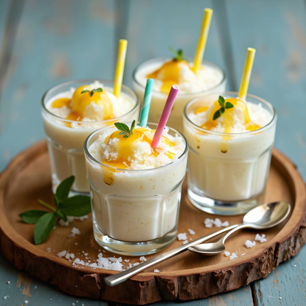 Vanille-Milch-Granita Rezept Vanille-Milch-Granita Rezept