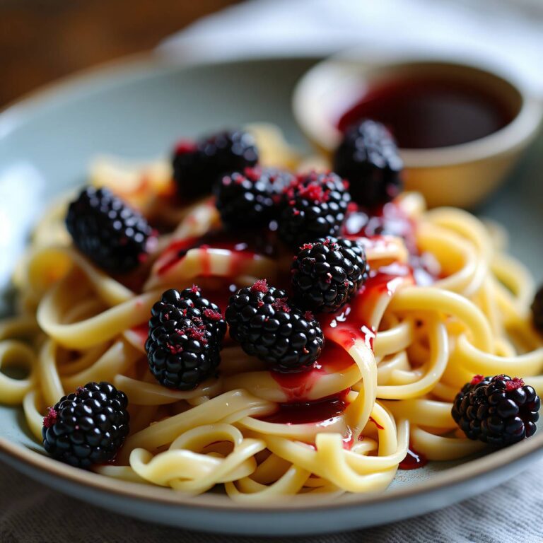 Vanillenudeln mit Beeren Rezept