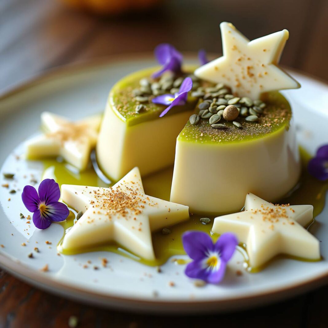 Vanilleparfait mit Kürbiskernöl Rezept Vanilleparfait mit Kürbiskernöl Rezept