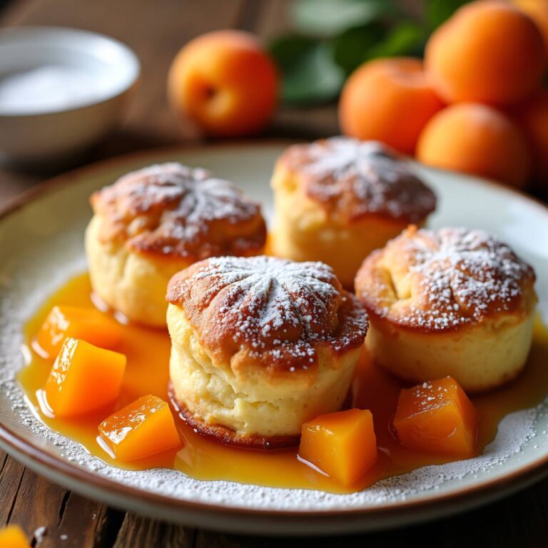 Vanilletörtchen mit Aprikosenkompott Rezept