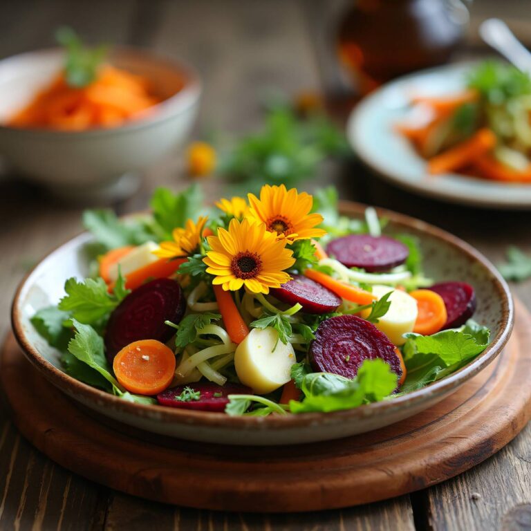 Vogerlsalat mit Käsehobelrollen und Grünkern Rezept
