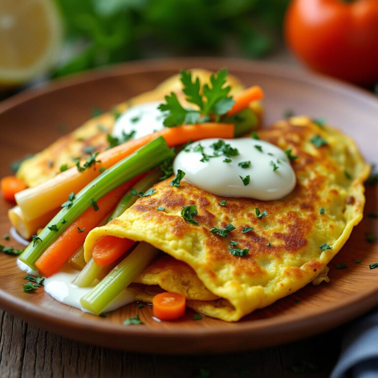 Vollkorn-Omeletten mit Gemüse Rezept