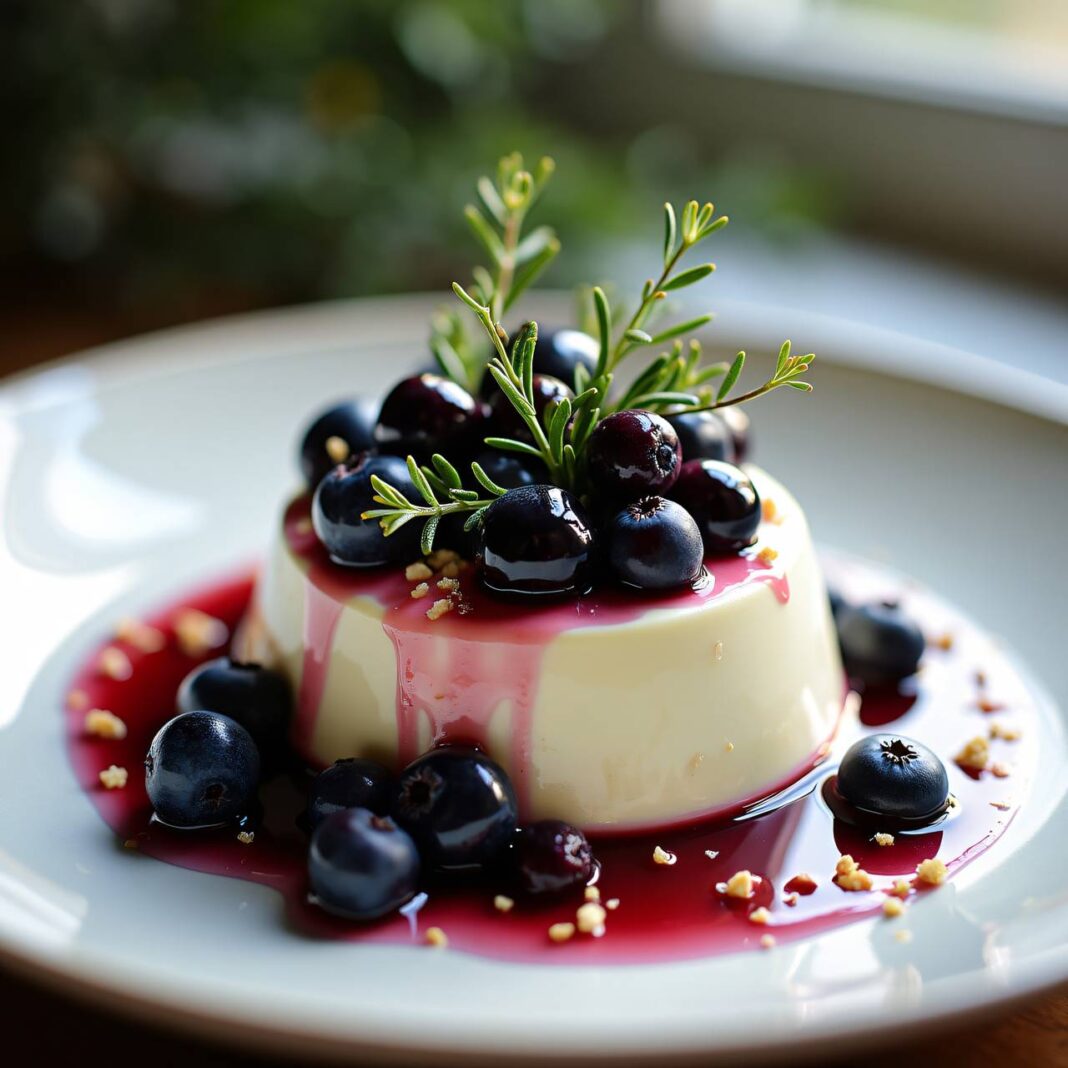 Wacholdermousse mit Heidelbeeren Rezept Wacholdermousse mit Heidelbeeren Rezept