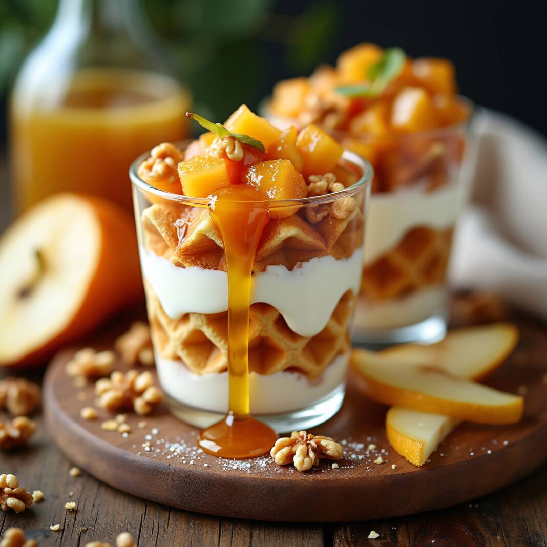 Waffel-Joghurt-Becher Rezept Waffel-Joghurt-Becher Rezept