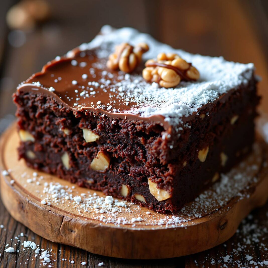 Walnussbrownie-Torte Rezept Walnussbrownie-Torte Rezept