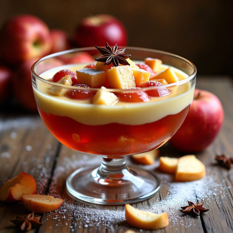 Warme Apfel-Götterspeise Rezept