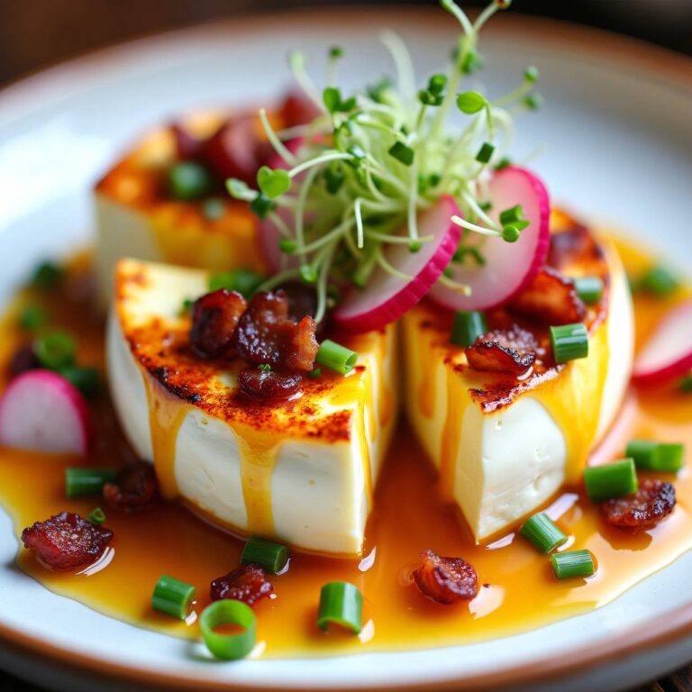 Warmer Camembert an lauwarmer Speckvinaigrette Rezept