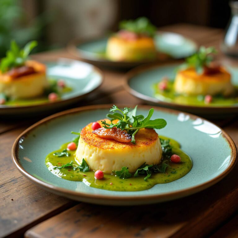 Warmer Käse mit Rucola-Vinaigrette Rezept