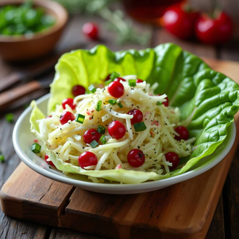 Weißkabisalat mit Preiselbeer-Vinaigrette Rezept