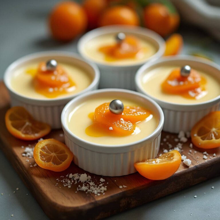 Weisse Schokoladeflans mit Dörraprikosensauce Rezept