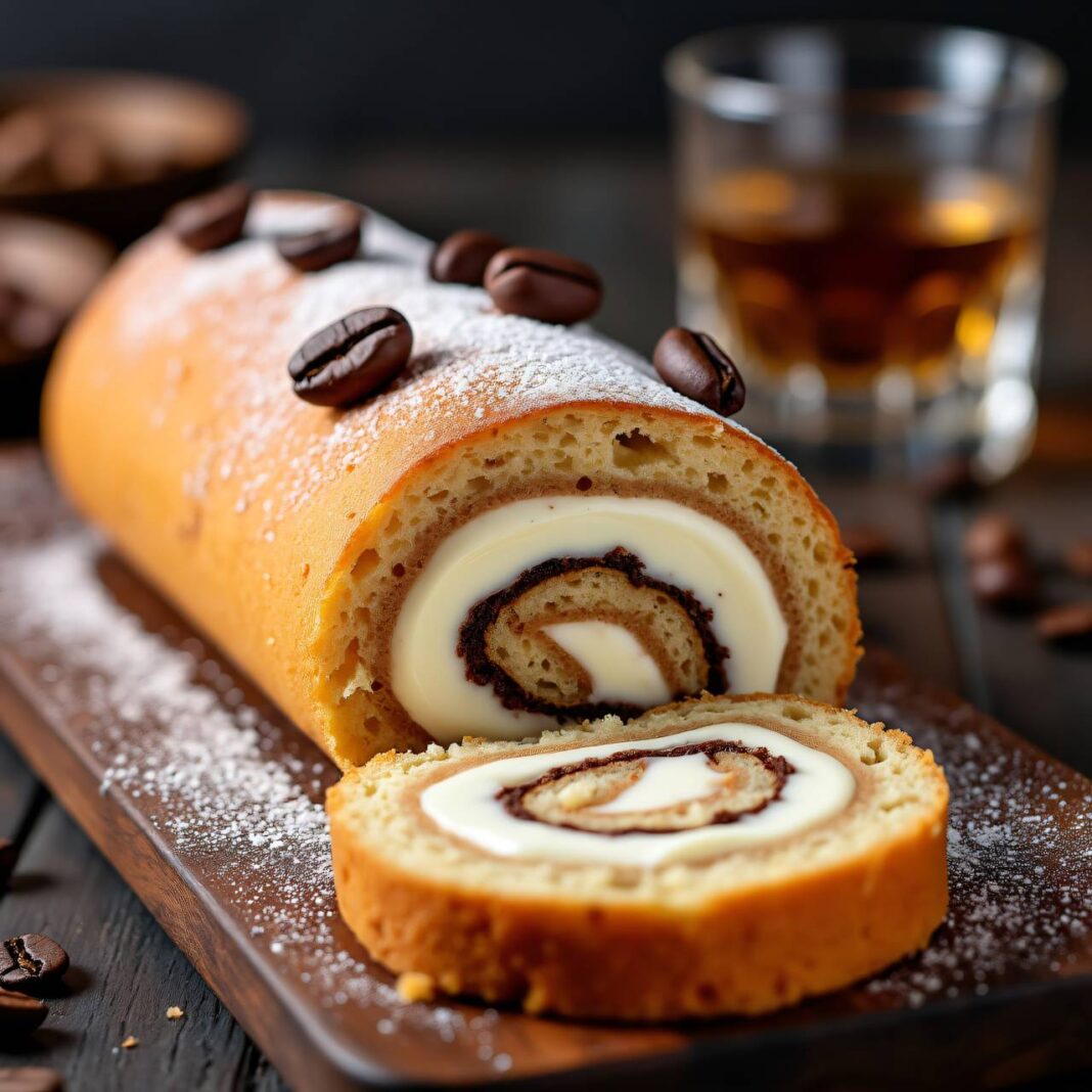 Whisky-Kaffee-Roulade Rezept Whisky-Kaffee-Roulade Rezept