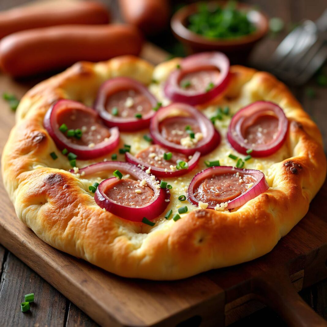 Würstchen-Focaccia Rezept Würstchen-Focaccia Rezept